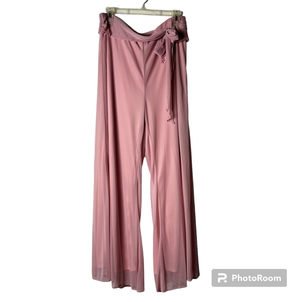 NWT Onyx Nite Maxi Evening Elastic Waist Wide Leg Pants